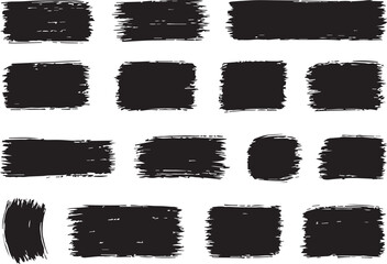 Black grunge shapes collection for your creative projects