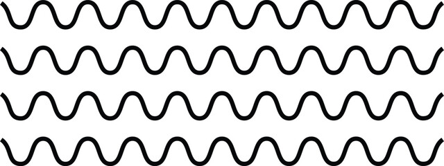 zigzag, dash line collection, wavy horizontal lines design, Lines hand drawn paint brush stroke, elements and zigzag distortion lines,

