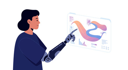 Future Vision & Strategic Insights: Sleek Vector Art for Business Planning and Market Analysis