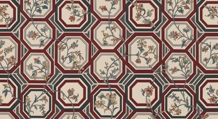 Rustic Aesthetic Floral Pattern An Elegant Design for Timeless Appeal
