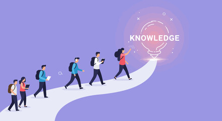 Visualizing Strategic Business Growth: Modern Flat Design Vector Illustration for Digital Transformation Journeys