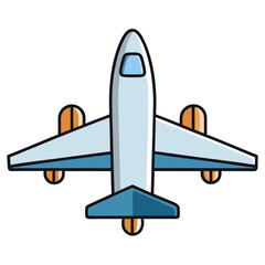 airplane isolated on white