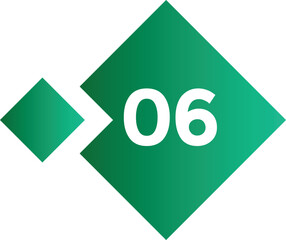 vector illustration of number style