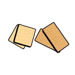 high-protein foods such as tofu and tempeh vector illustration