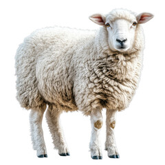 Fototapeta premium sheep isolated on transparent background.