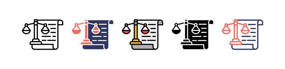 Rule Law multiple icon