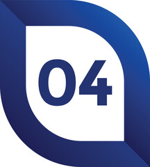 vector illustration of number style