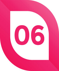 vector illustration of number style