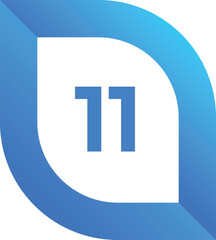 vector illustration of number style