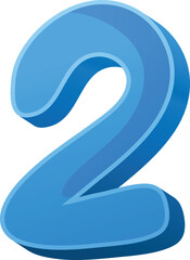 vector illustration of number style