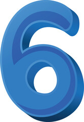 vector illustration of number style