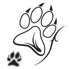 vector illustration of a black cat