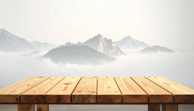 "Elevated wooden platform made of joined planks with natural grain texture, placed on a wooden surface against a plain white background—ideal for showcasing products or highlighting woodworking design