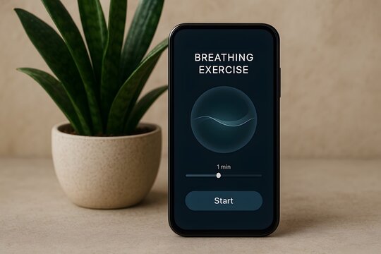 Mindfulness App on a Smart Phone 