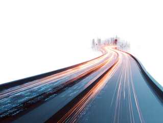 tech highway digital innovation road concept