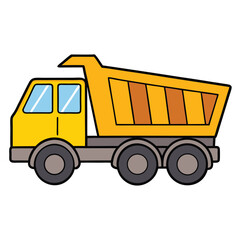 yellow truck icon