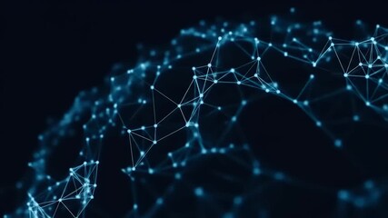 Abstract digital network connections forming a globe, symbolizing global communication and technology - Powered by Adobe