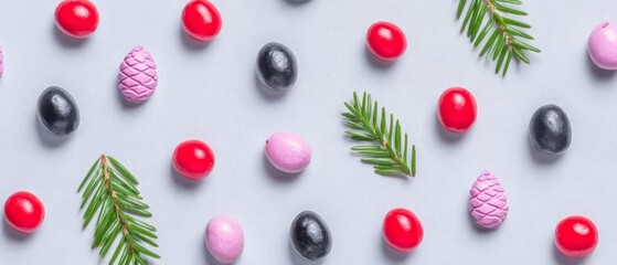 Christmas graphic design theme festival with pine borders gigapixel quality festive atmosphere modern viewpoint