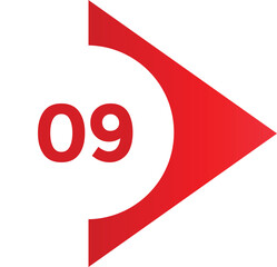 vector illustration of number style