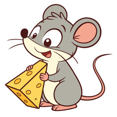 mouse with cheese
