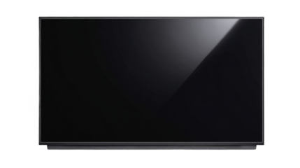 OLED display panel isolated on a transparent background  