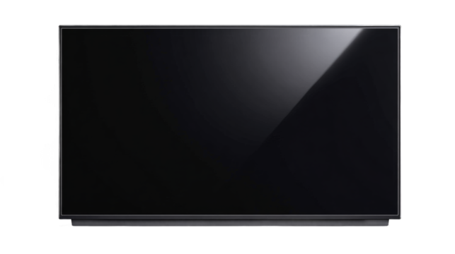 OLED display panel isolated on a transparent background  