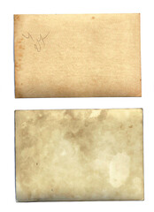 Old paper texture. Background set. Vintage photo cards texture. Collection for scrapbooking design.