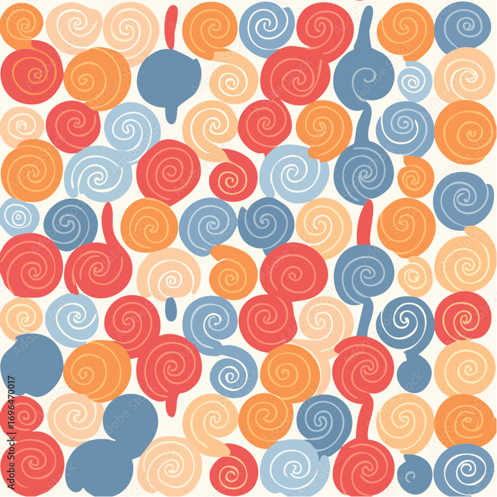 Poster colorful swirls abstract pattern background design