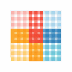 Multicolored Gingham Pattern Background Design