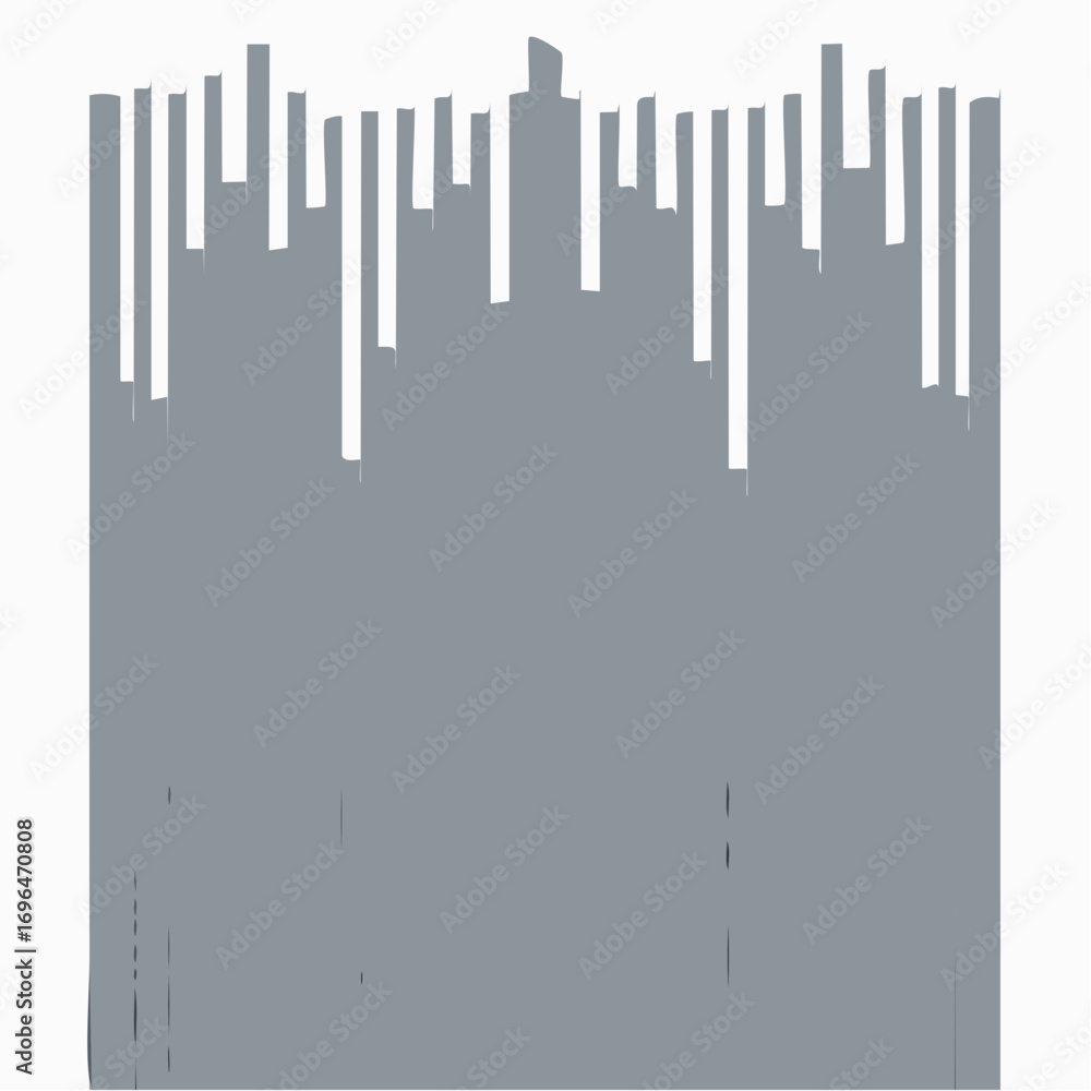 Poster gray vertical stripes with uneven edges and small dots