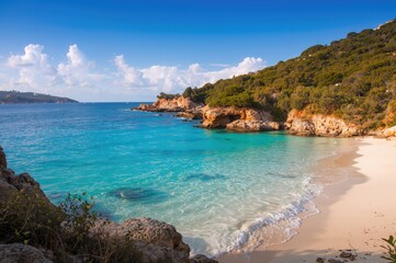 Fototapeta premium Secluded Cove on a Mediterranean Island