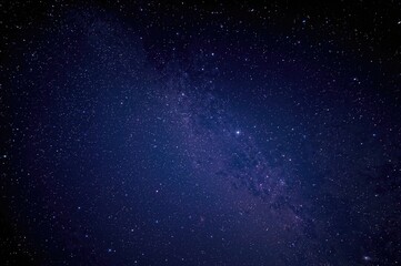 Fototapeta premium Starry night sky in deep blue hues