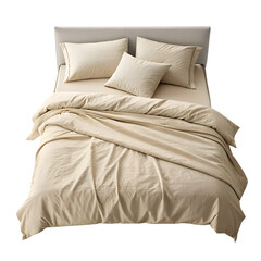 double bed with pillows