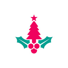 Simplified Gift Box App Icon in Fuchsia and Teal