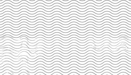 Seamless wavy lines pattern background.