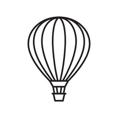 Fototapeta premium Minimalist Hot Air Balloon Illustration A Simple Yet Elegant Design for Travel Adventure and Flight Enthusiasts and Graphic Arts Projects