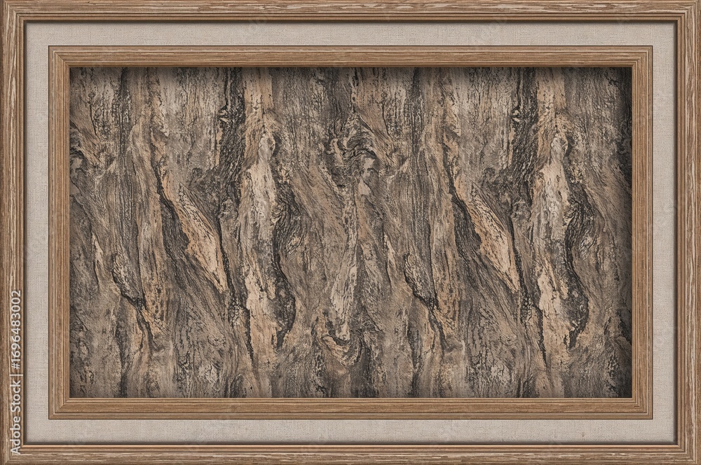 Poster background featuring bark texture for design layouts