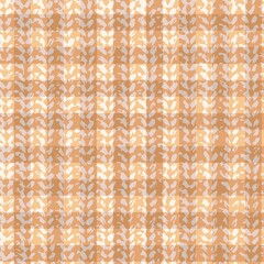 Seamless macro closeup of a knitted textile pattern with a soft, woolen texture