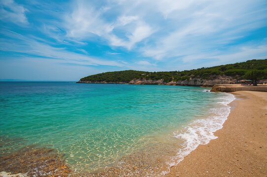 Seaside view from a small island in the Adriatic