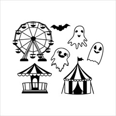 Halloween element set	
