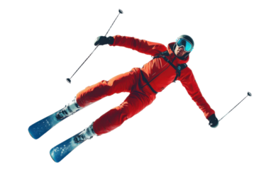 Sportsman in a skit suit on white background,png