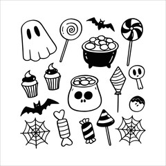 Halloween element set	
