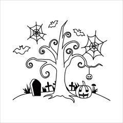 Halloween element set	
