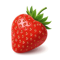 Fototapeta premium Vibrant Strawberry Illustration for Healthy Lifestyle Promotion