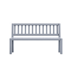 Isolated bus stop bench icon on a transparent urban design minimalist environment