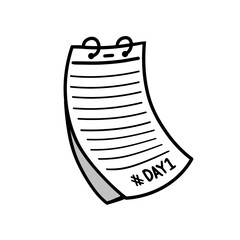 planners note vector