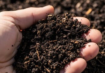 Healthy Compost Soil Texture, Organic Garden Nutrient