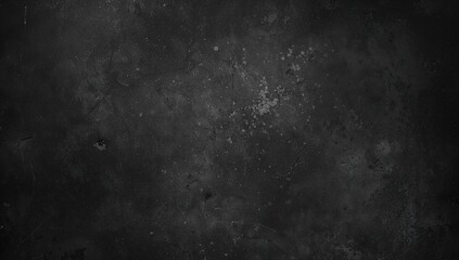 Fototapeta premium Dark black textured wall with rough concrete floor background