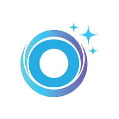 Letter O logo, O logo, AI logo set, modern and minimal design, tech-inspired, colorful icons and symbols, suitable for artificial intelligence, innovation, branding, startups, and digital identity.