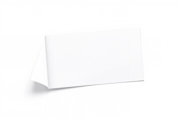 Isolated blank adhesive label texture on a white surface